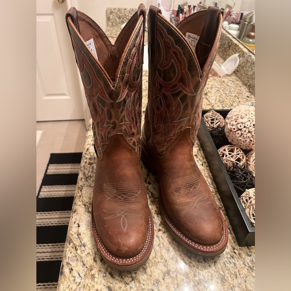 Double H western cowboy boots. Round toe - Picture 3 of 4